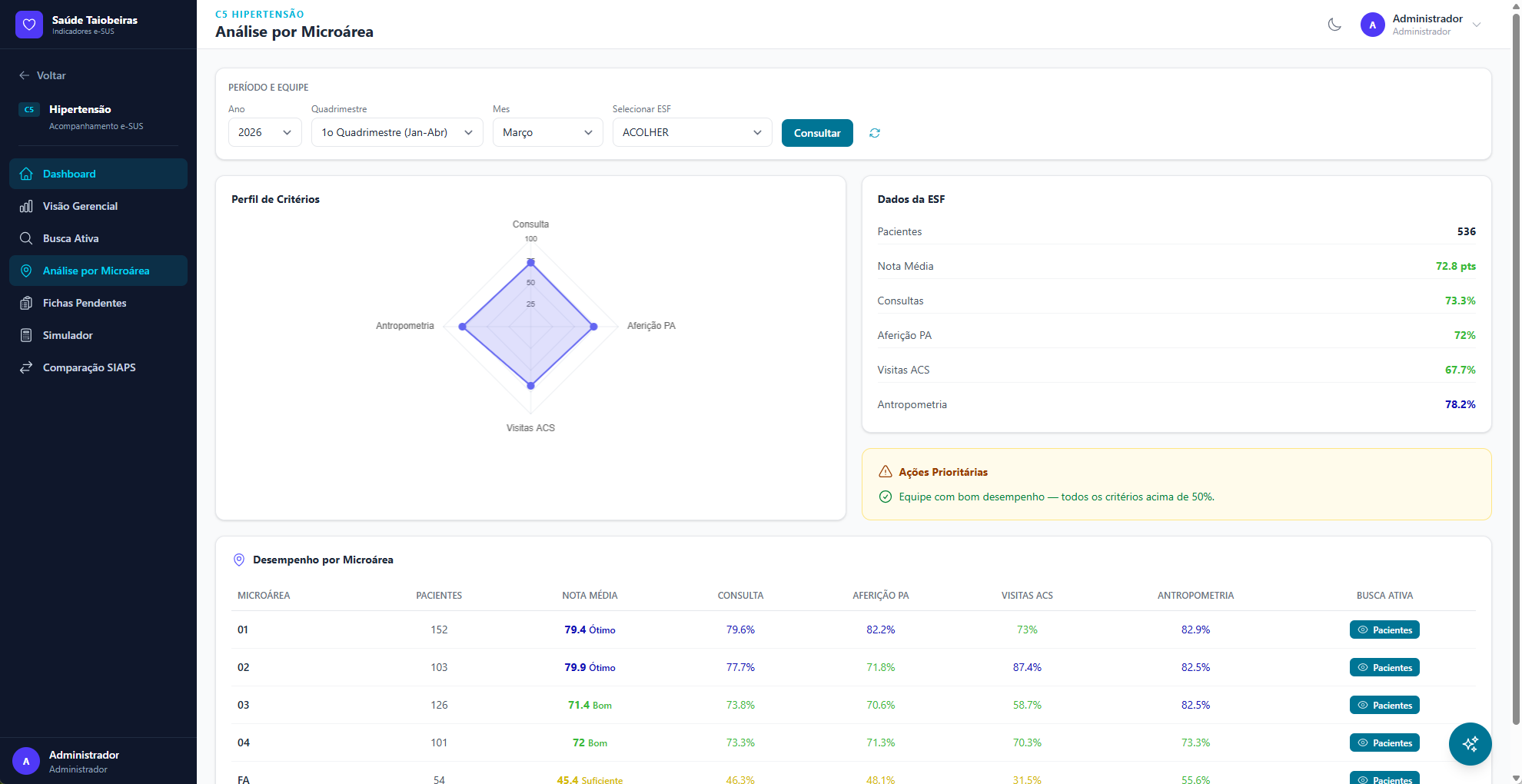 Análise por Microárea
